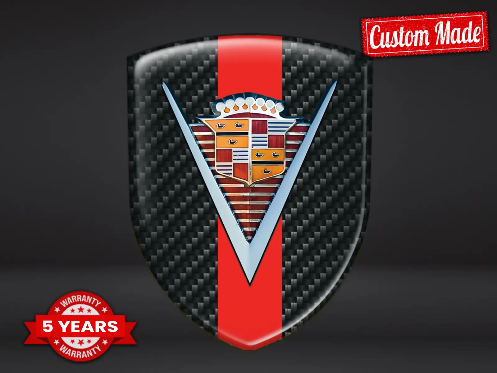 Cadillac Harzaufkleber Custom Design Edle Dome Labels